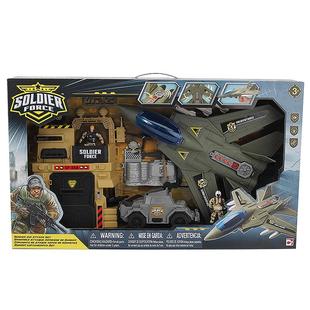 军模玩具模型玩具DIY益智玩具集多美轰天勇将战机装甲车 545063