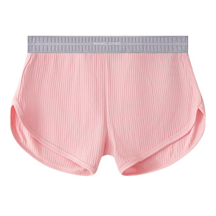 夏季新款男士纯棉内裤运动款双丁阿罗裤宽松透气家居睡裤囊袋可拆