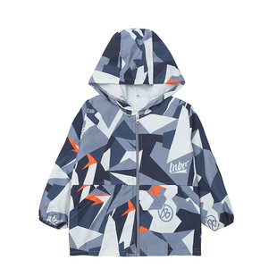 儿童防水罩衣秋冬长袖男童羽绒服防脏罩衫中大童护衣小孩吃饭围衣