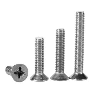 M2.5M3M4M5M6M8M10M12 304不锈钢十字平头螺丝沉头螺丝钉小机螺钉