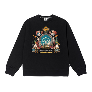 onerepublic共和时代演唱会周边卫衣摇滚乐队粉丝应援物圆领衣服