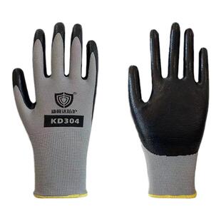 防滑耐磨尼龙丁腈防护手套机械维修工程防油车间汽修保养物业厂家