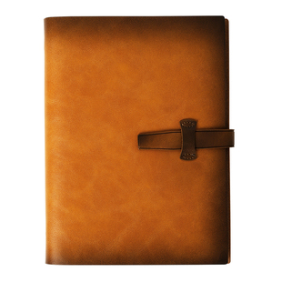 A6活页本子可拆卸外壳软皮绑带笔记本简约办公记事本复古TN旅行手帐本学生迷你本创意口袋随身本可定制