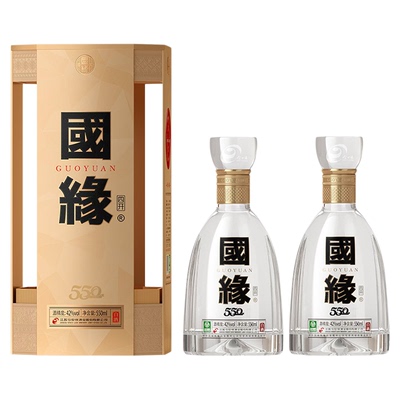 【酒厂自营-江苏版】今世缘国缘四开浓香型42度500ml*2两瓶装