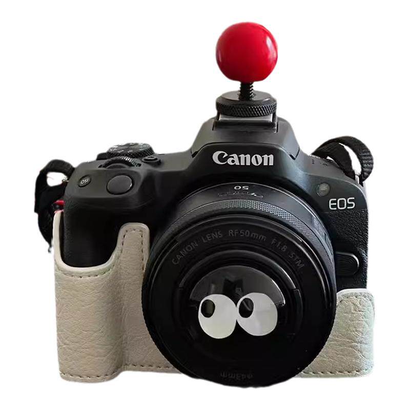 适用于佳能相机R50镜头盖热靴盖m50小红球配件200d二代小痰盂50mm