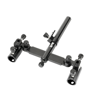 龙王恨双炮台支架钓箱配件专用野钓双头炮台支架钓椅通用钓鱼支架