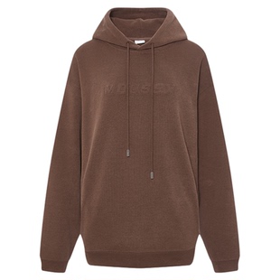 MOUSSY 冬季新品休闲慵懒风oversize连帽卫衣女028IAA90-1034