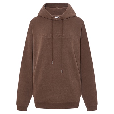 MOUSSY 春季新品休闲慵懒风oversize连帽卫衣女028IAA90-1034