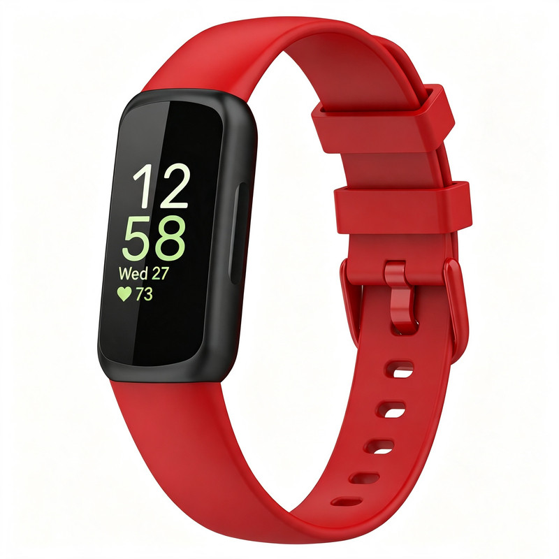 TPE材质彩色扣智能手环表带适用Fitbit inspire3表带简约款定制