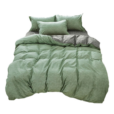 灰色四件套单面绒韩式