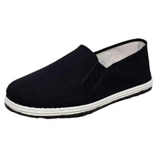 广盛老八路布鞋千层底防滑耐磨纯棉透气中老年开车工作休闲一脚鞋