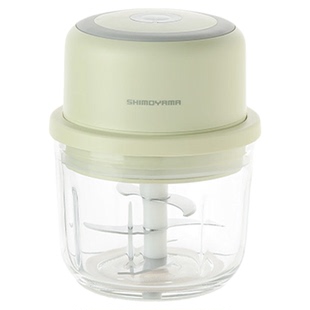 霜山电动捣蒜器家用打蒜泥辣椒碎绞肉机玻璃身6叶刀辅食机搅碎器