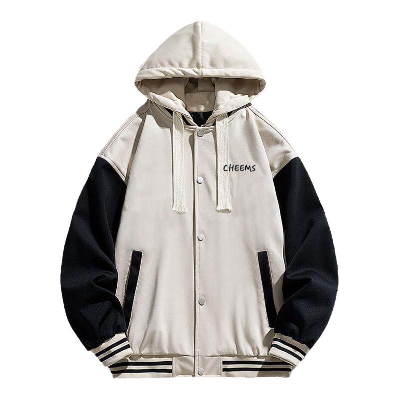 丧系秋田柴犬周边秋冬连帽棒球服
