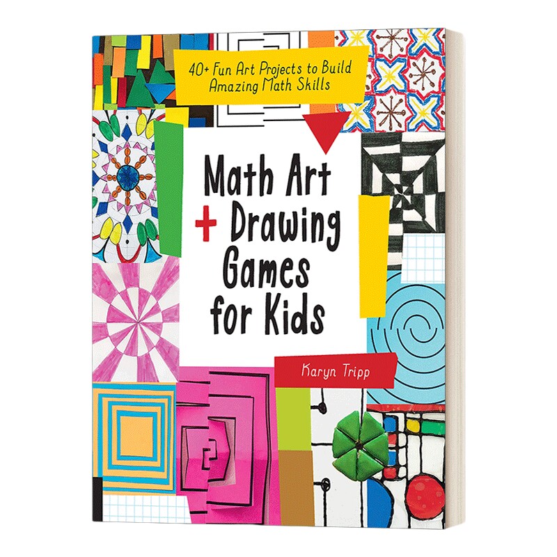 英文原版 Math Art and Drawing Games for Kids 儿童数学艺术和绘画游戏 40多个有趣的艺术项目 英文版 进口英语原版书籍