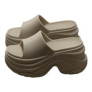 10.0cm厚底拖鞋女款外穿2025新款夏季防滑增高跟踩屎感不累脚凉拖