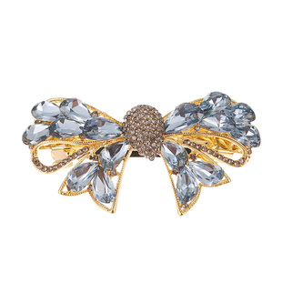 【紫罗兰正版】蓝洁发夹女弹簧夹高档时尚蝴蝶结发饰生日礼物