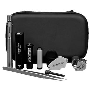 珠宝鉴定GIC考试套装珠宝工具10倍放大镜滤色镜二色镜分光镜手电