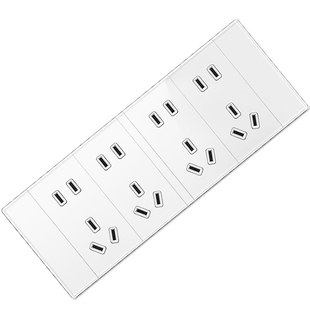 国际电工118型玻璃开关插座面板多孔家用墙壁暗装6孔9九孔十二孔