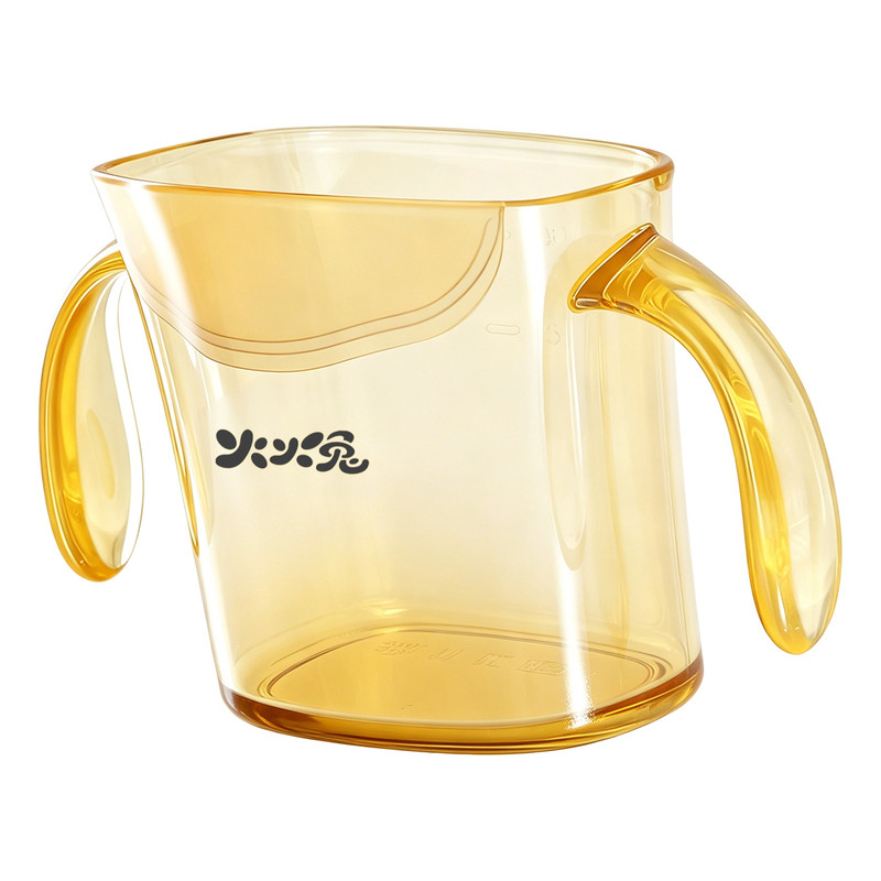 火火兔敞口宝宝水杯婴儿斜口杯1岁以上2岁儿童学饮直饮喝奶小水杯