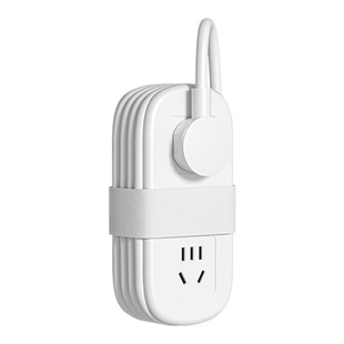 迷你可收纳插座插排多彩插线板旅行便携式接拖线板多功能家用插板