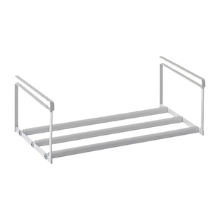 可伸缩分层脸盆隔板下挂篮免打孔家用加高柜鞋架易安装浴室置物架