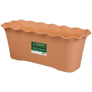 诚信塑料郁金花形花盆长方形树脂太阳花盆室外阳台种菜盆大号花槽