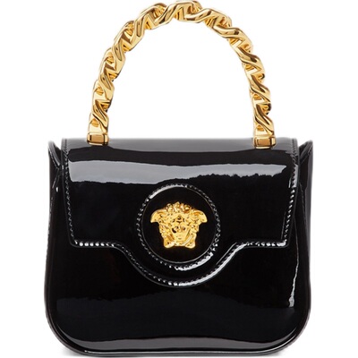【24期免息】VERSACE/范思哲 女士La Medusa漆皮迷你包