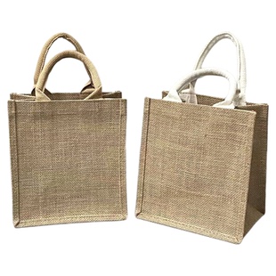 麻布包包女手提包24新款大容量上班通勤外出帆布包无印黄麻手提袋