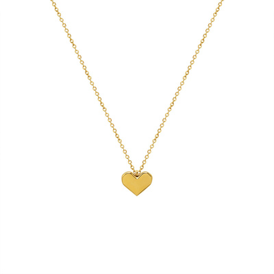含金量5%进口爱心14K包金项链