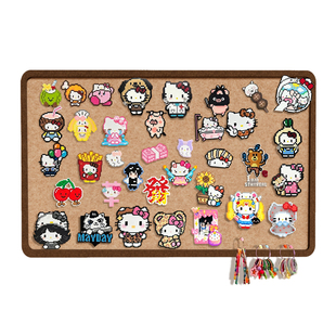 毛毡板拼豆展示收纳板成品照片墙背景板魔术贴墙面粘相片吧唧展示羊毛墙贴软木板免打孔拍立得装饰书桌留言板