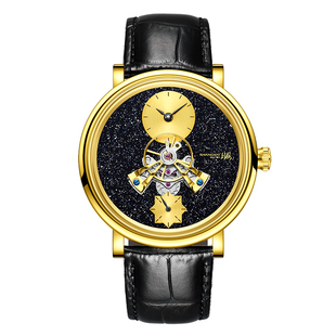 上海手表大都会星空中置镂空飞轮全自动机械表穹镜天轮腕表旗舰店