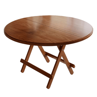 可折叠桌家用出租房吃饭桌小空间餐桌多功能简易折叠桌阳台小圆桌