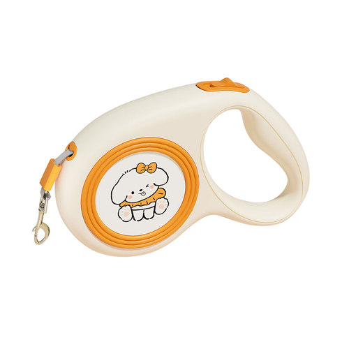 狗狗牵引绳小型犬自动伸缩遛狗比熊泰迪柯基狗链子小狗防爆冲狗绳