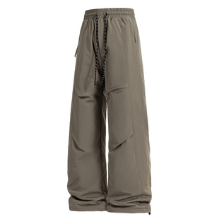 男士鸭绒保暖防寒羽绒裤男款大码冬季加厚2025新款直筒休闲裤潮流