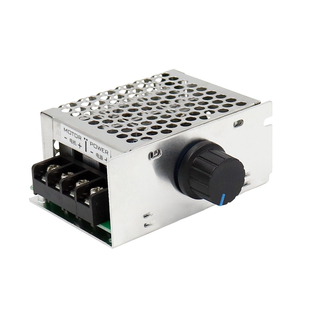 PWM无极调速器直流有刷电机12V24V48V马达降减变速控制40A带开关