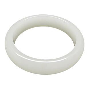 天然新疆和田玉羊脂白玉镯金丝玉手镯手环女友老婆母亲生日礼物