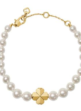【3期免息】【元旦礼物】kate spadeSpade Flower仿珍珠手链轻奢
