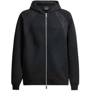 CHINISM丨重磅空气层连帽开衫卫衣男秋冬简约男士灰色拉链外套