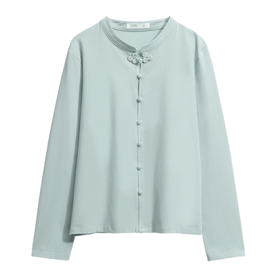 艾蓓怡时尚通勤立领T恤