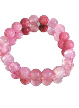 易烊千玺同款类四粉色手链手串高级感水晶波斯玉应援送闺蜜礼物