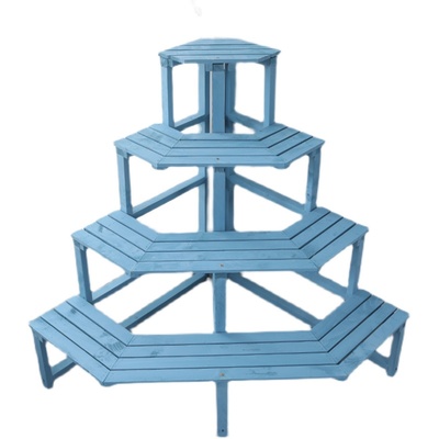 三角形置物架落地式花园靠墙阶梯