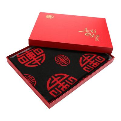 新年礼物送爸爸妈妈情侣围巾礼盒