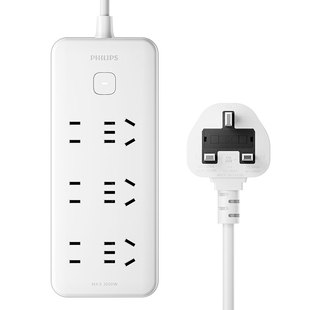 飞利浦英标插排英式转换插头插线板插座转换器英国新加坡马来西亚