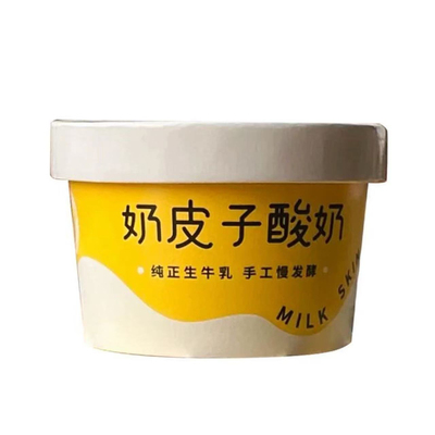 奶皮子酸奶包装盒带勺杯子