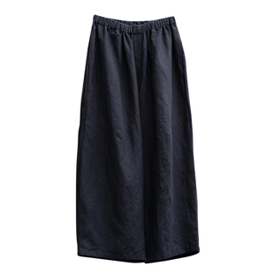 知笔墨2025秋款寂静黑汉麻高品质