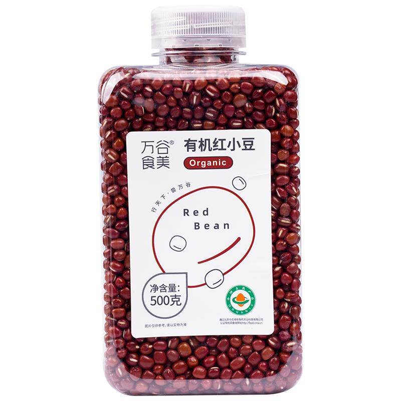 万谷食美有机红小豆500g瓶装