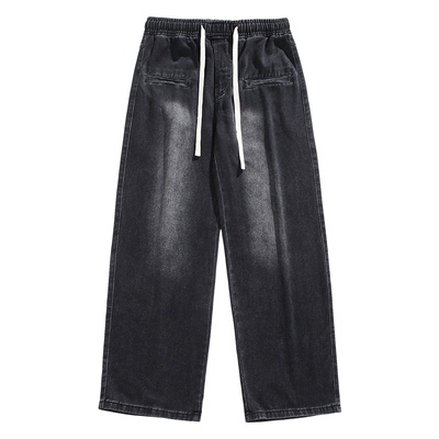 马切达显瘦美式潮流牛仔裤