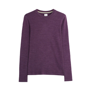 可夫特美利奴羊毛速干衣女户外长袖打底衫内衣保暖运动上衣冬M12