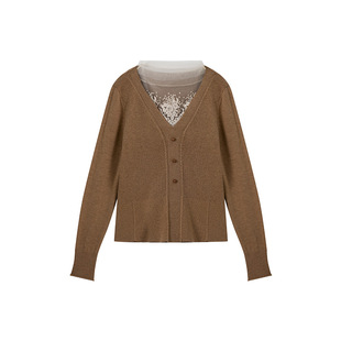 一城画一新款韩系氛围感穿搭高级感修身短款时尚衫女假两件打底衫