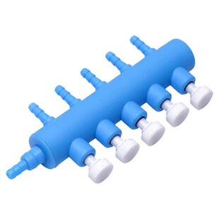 鱼缸氧气泵配件气管接头分流器调节开关1分多 空气分流分支带阀门